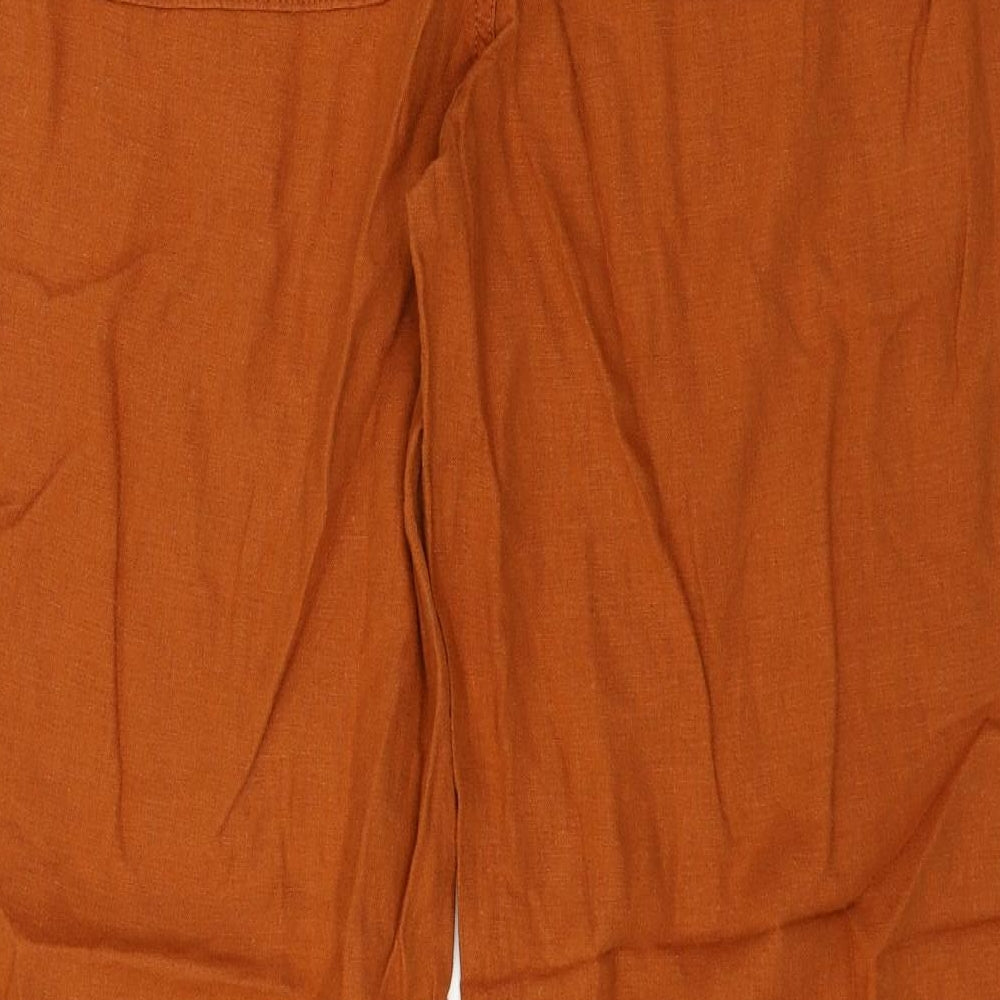 Marks and Spencer Womens Orange   Trousers  Size 14 L20 in
