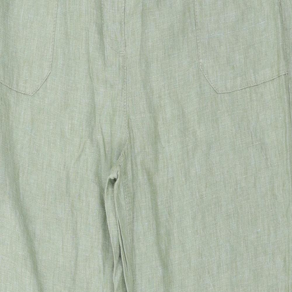 Per Una Womens Green   Trousers  Size 16 L29 in
