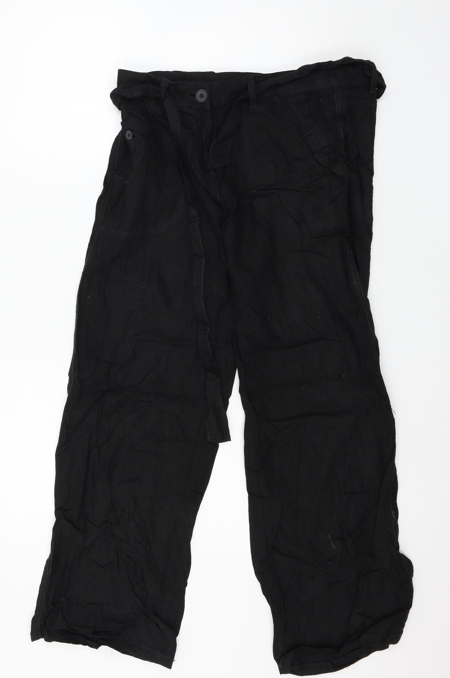 Marks and Spencer Womens Black   Trousers  Size 10 L27 in