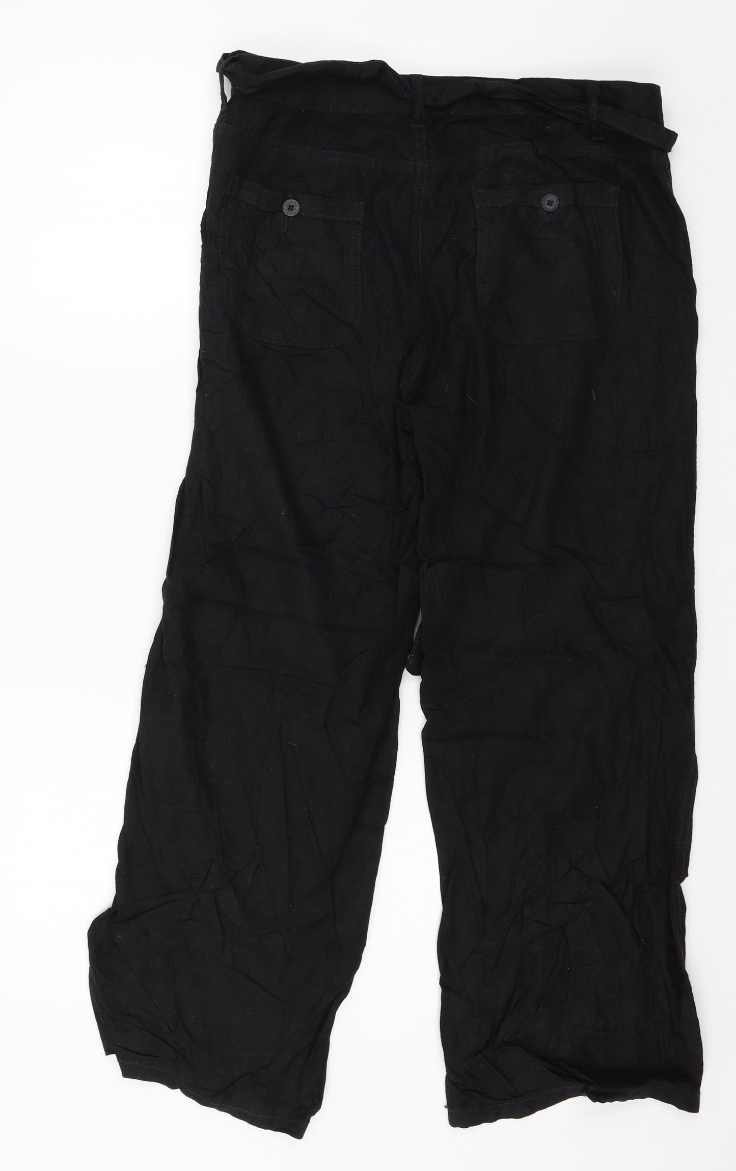 Marks and Spencer Womens Black   Trousers  Size 10 L27 in