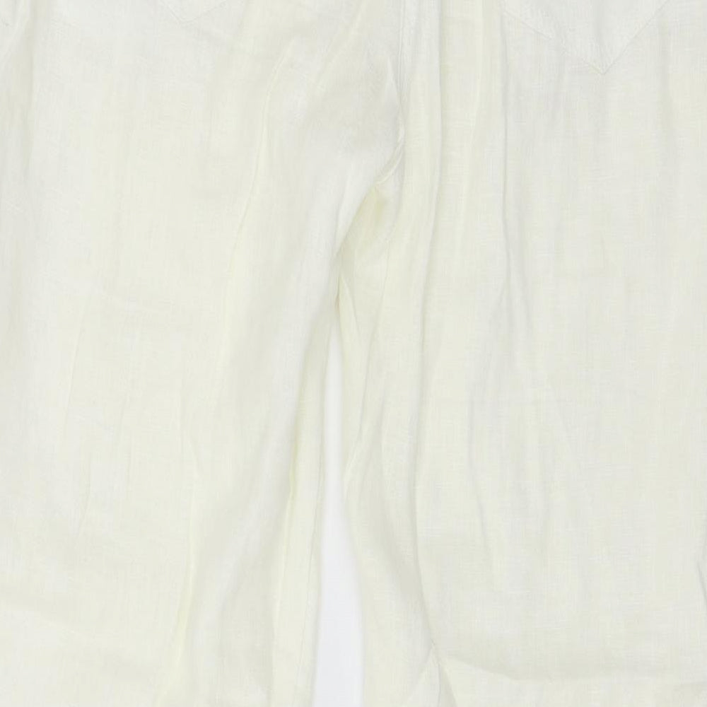 George Womens Ivory   Trousers  Size 12 L29 in