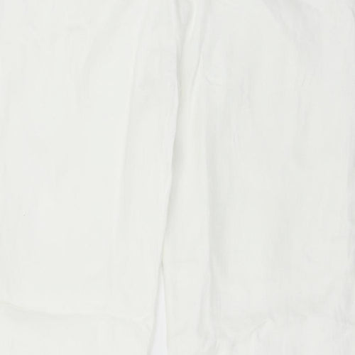 Autograph Womens White   Trousers  Size 14 L30 in
