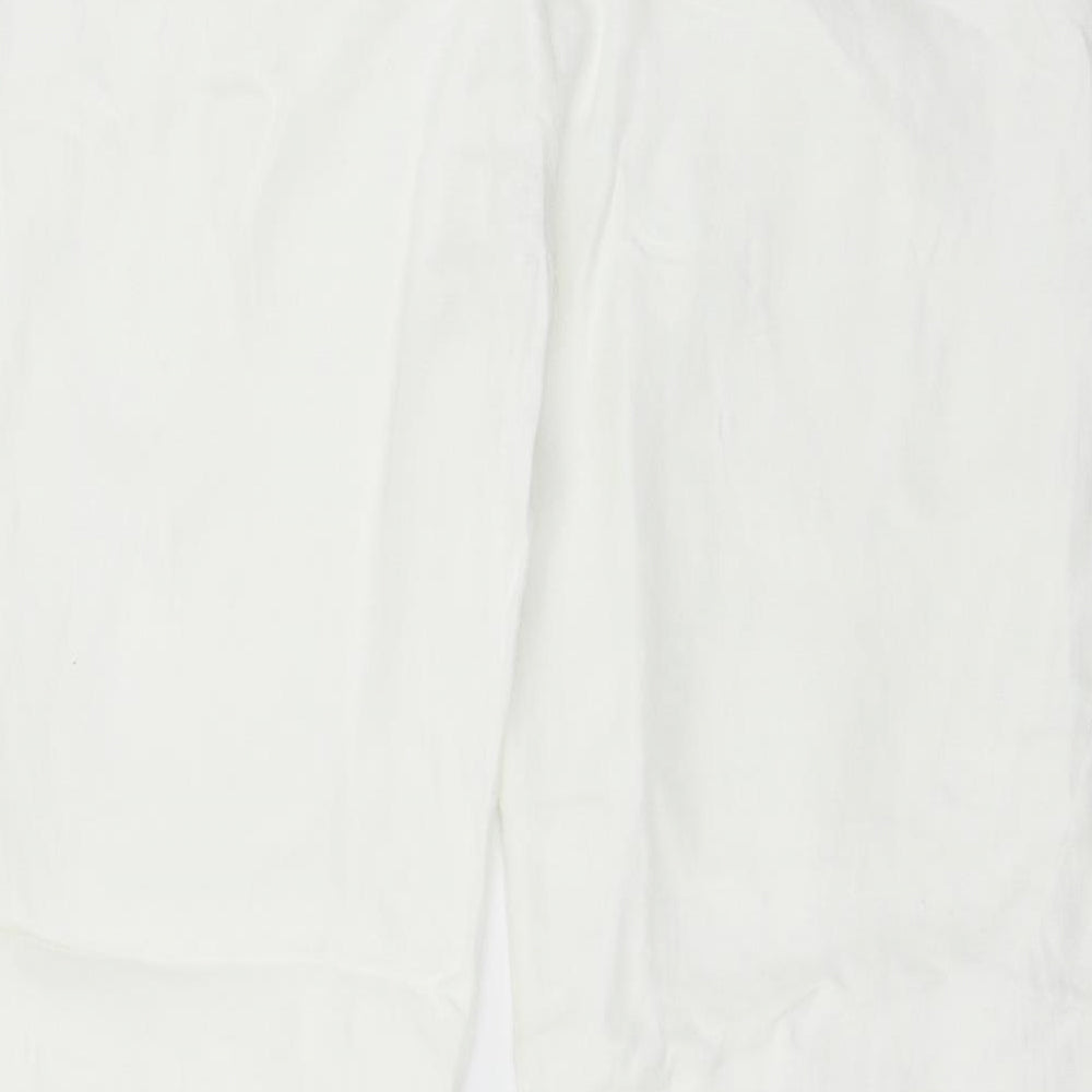 Autograph Womens White   Trousers  Size 14 L30 in
