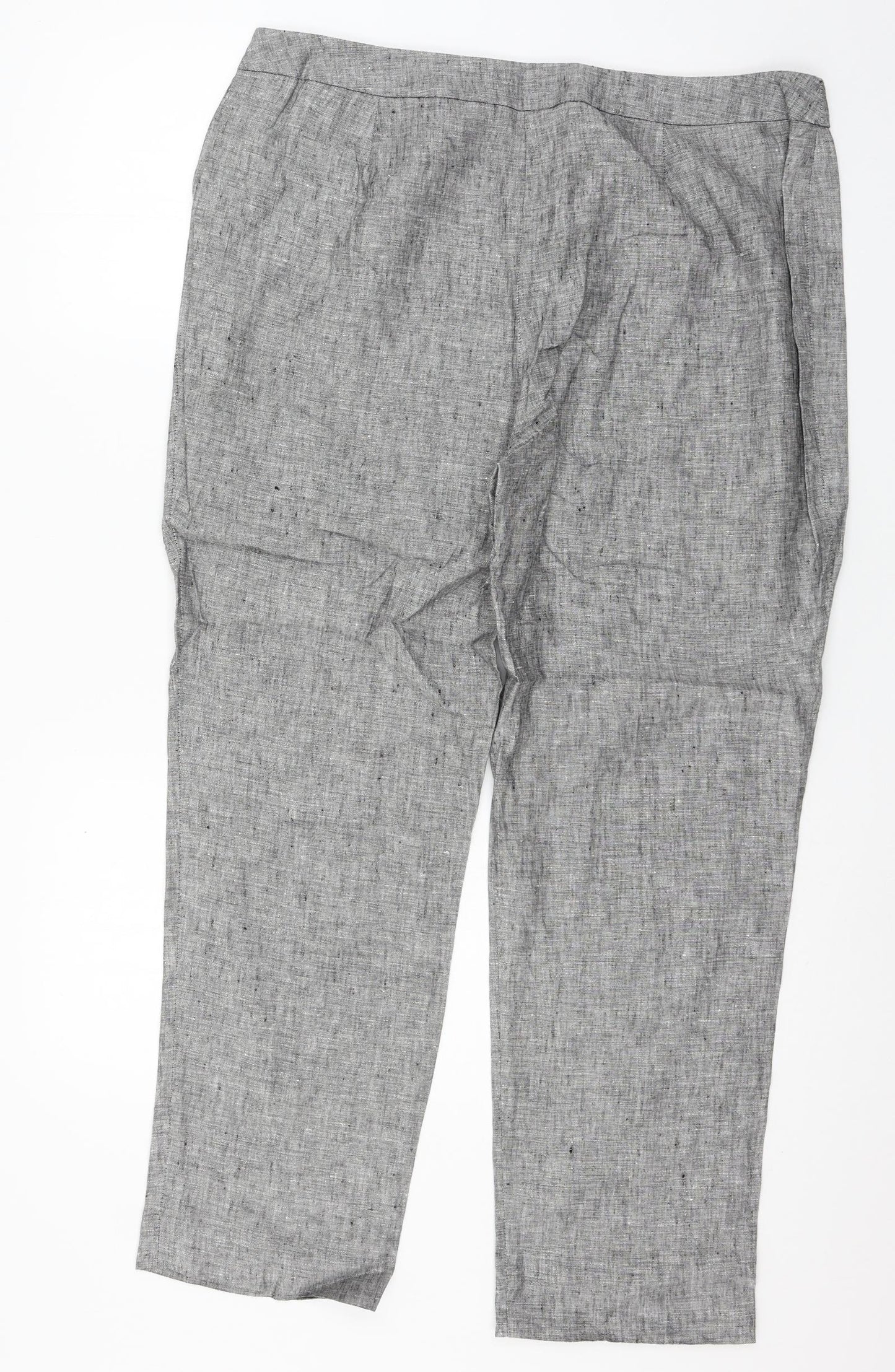 TU Womens Grey   Trousers  Size 16 L28 in