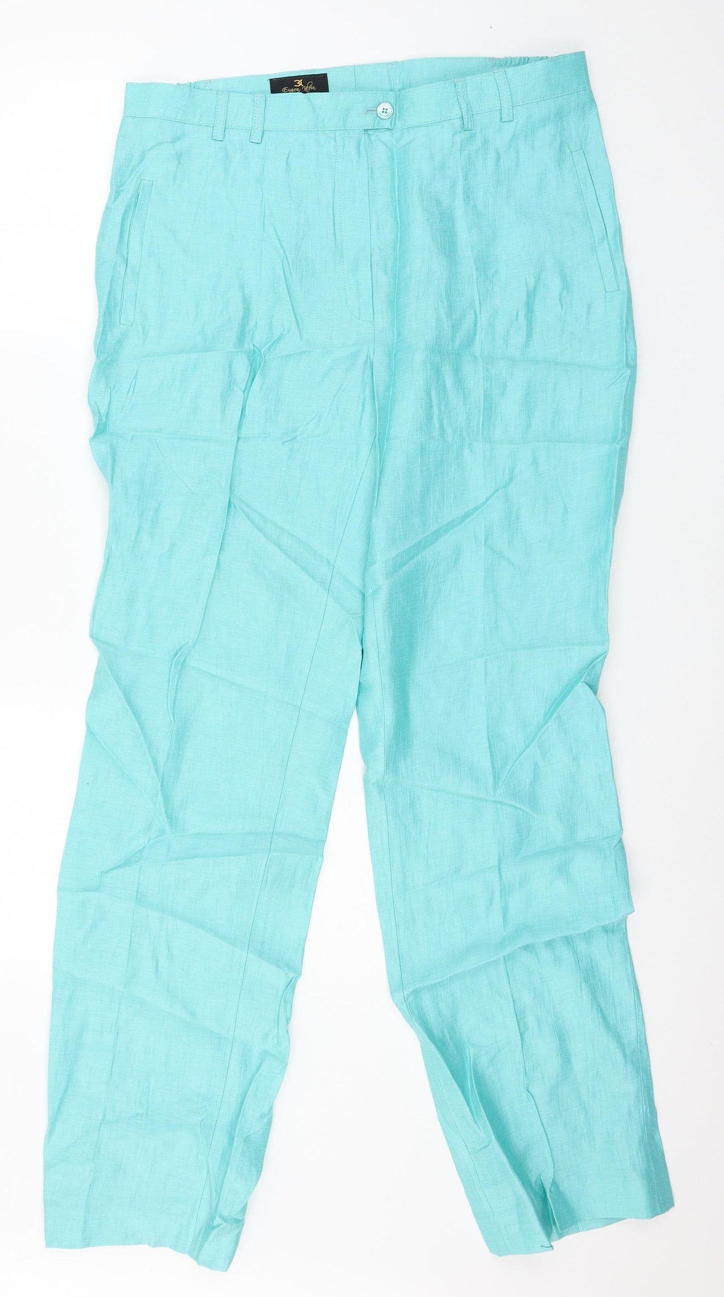 Eugene Klein Womens Blue   Trousers  Size 16 L32 in