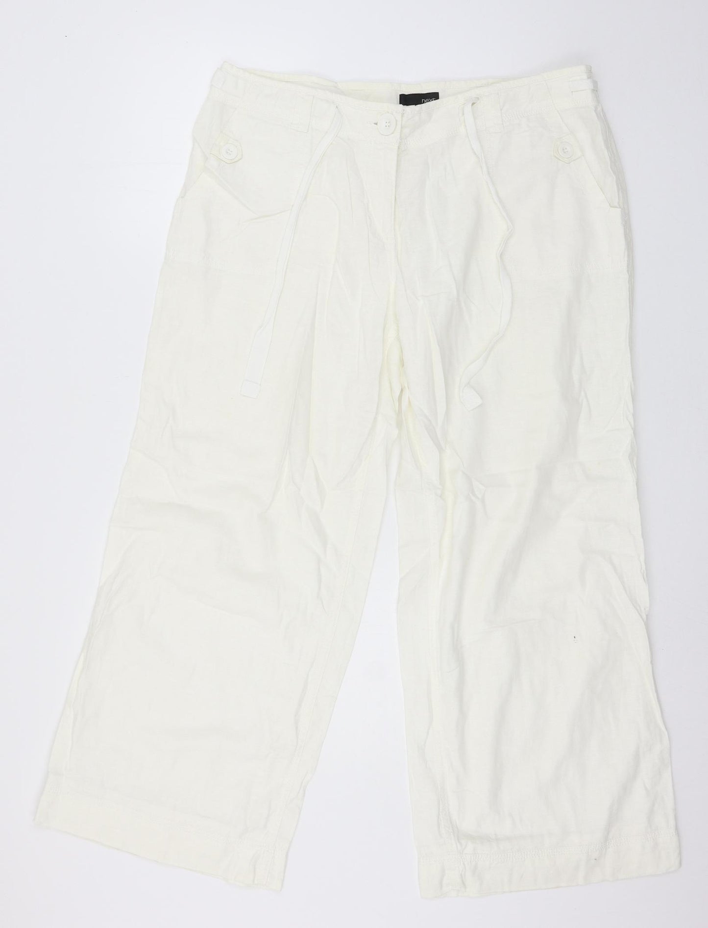 NEXT Womens Ivory   Trousers  Size 16 L28 in