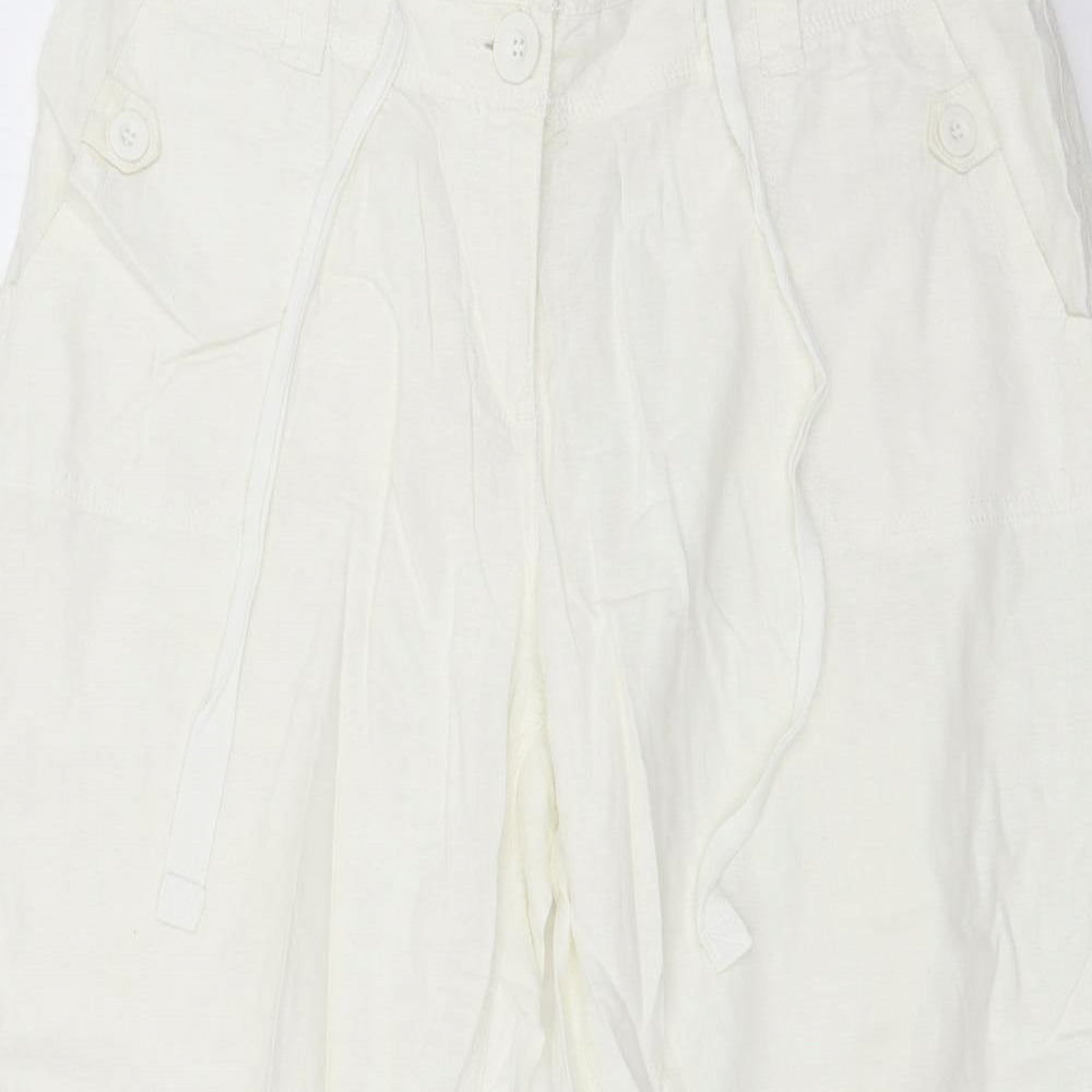 NEXT Womens Ivory   Trousers  Size 16 L28 in