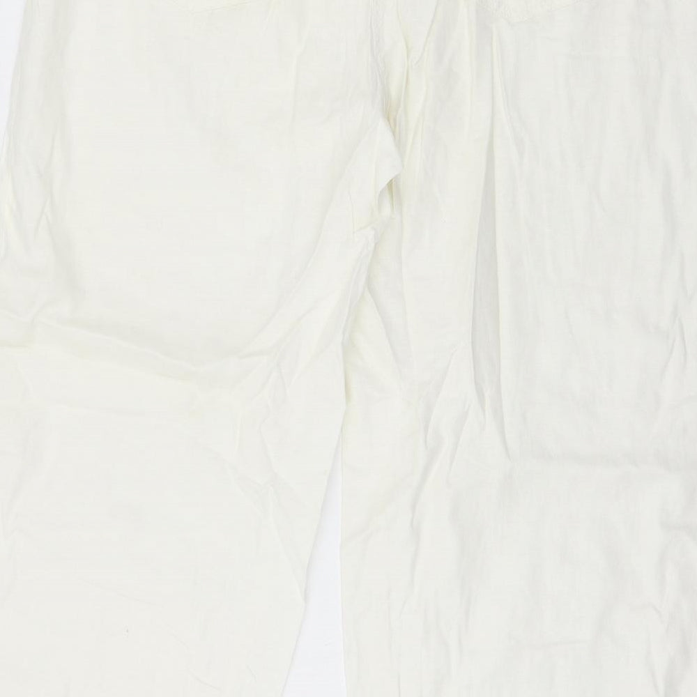 NEXT Womens Ivory   Trousers  Size 16 L28 in