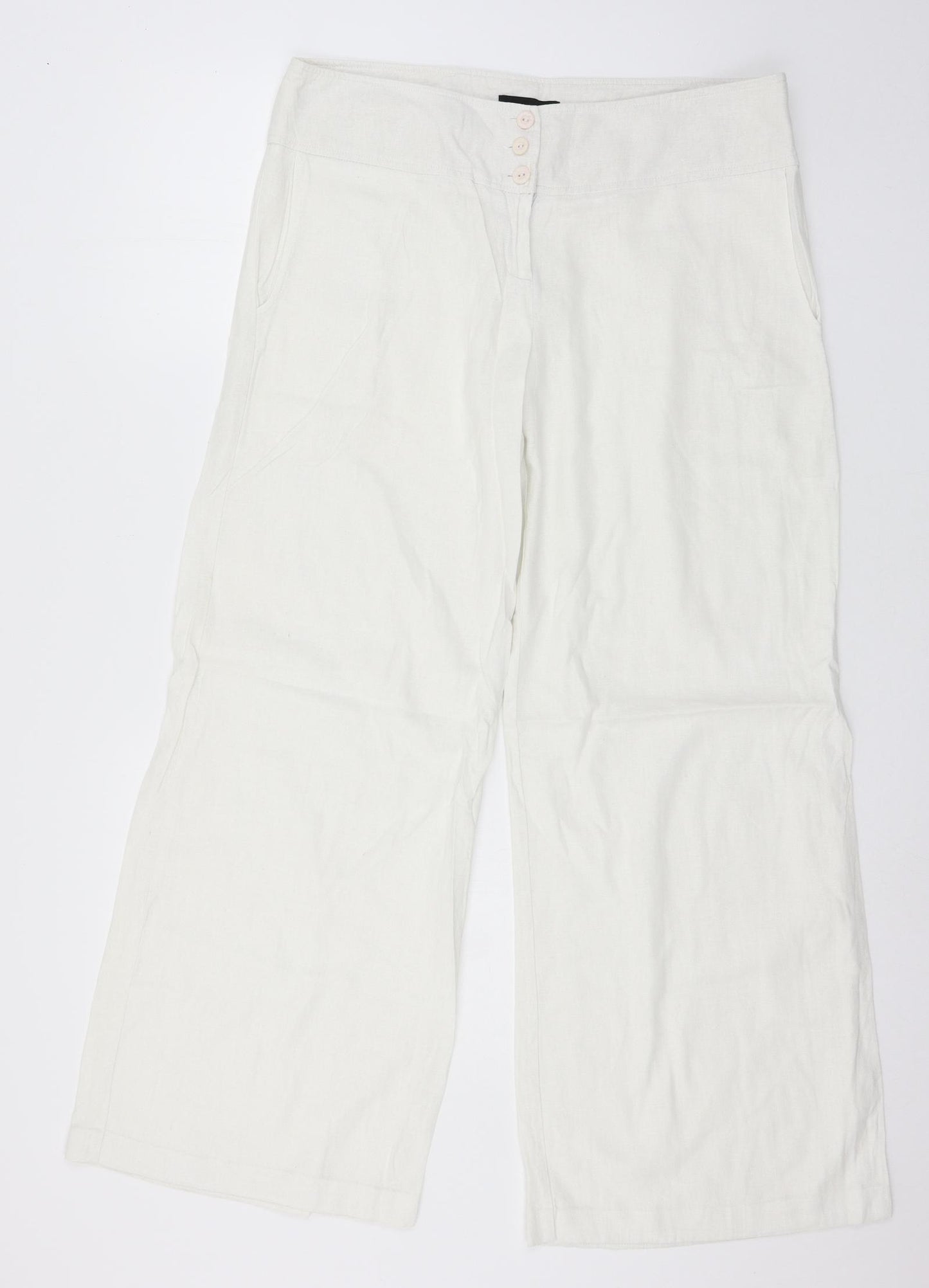 Femme Womens White   Trousers  Size 36 in L29 in