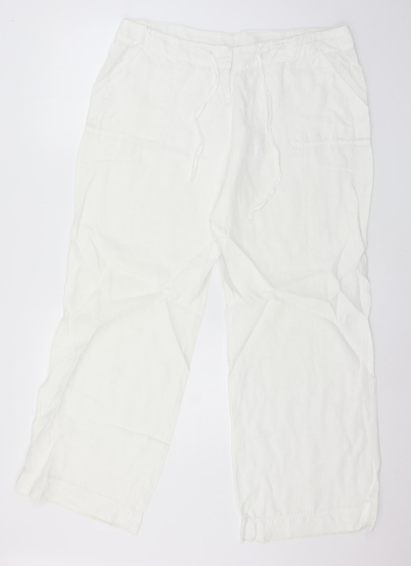 Atmosphere Womens White   Trousers  Size 14 L29 in