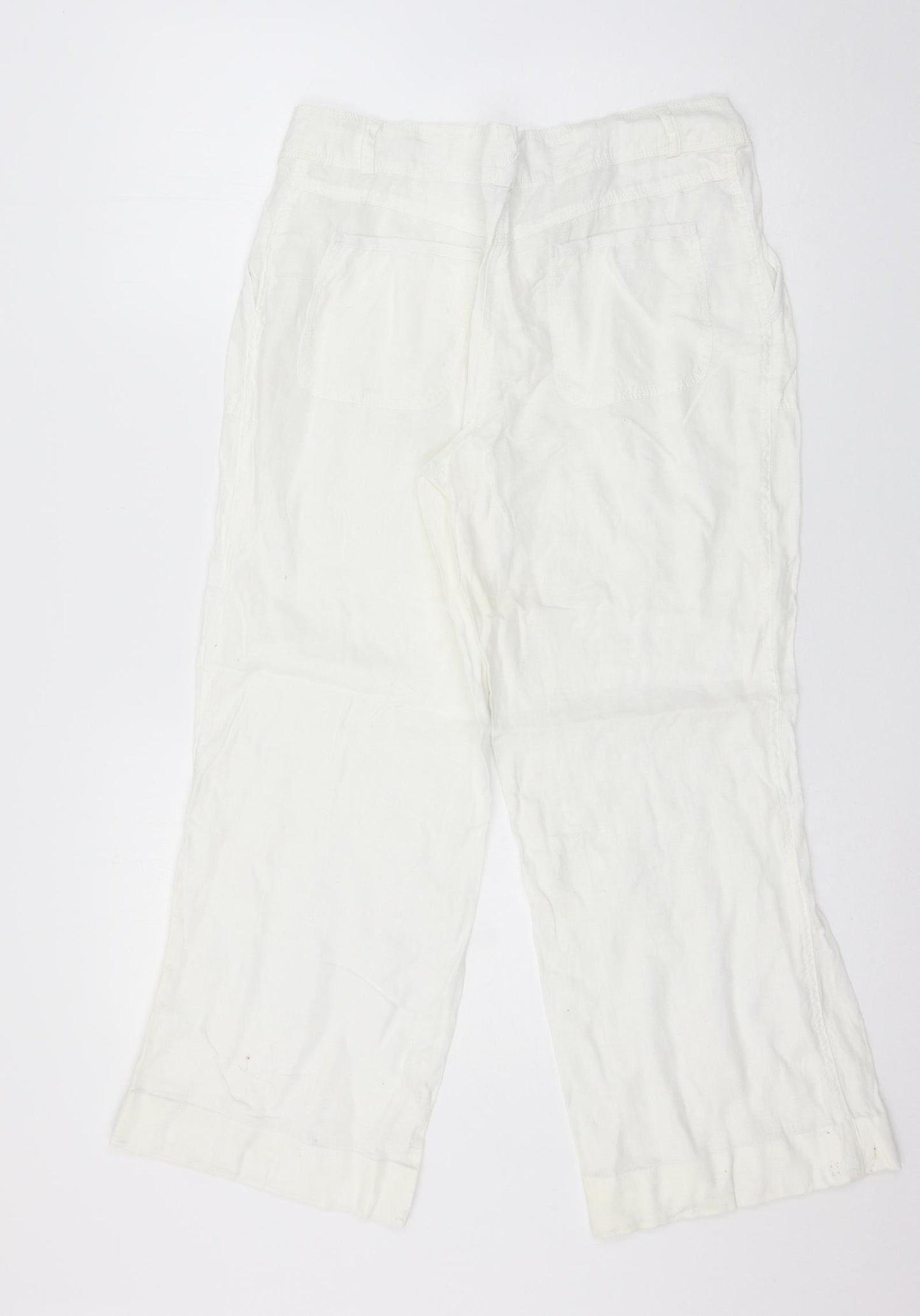 Atmosphere Womens White   Trousers  Size 12 L26 in