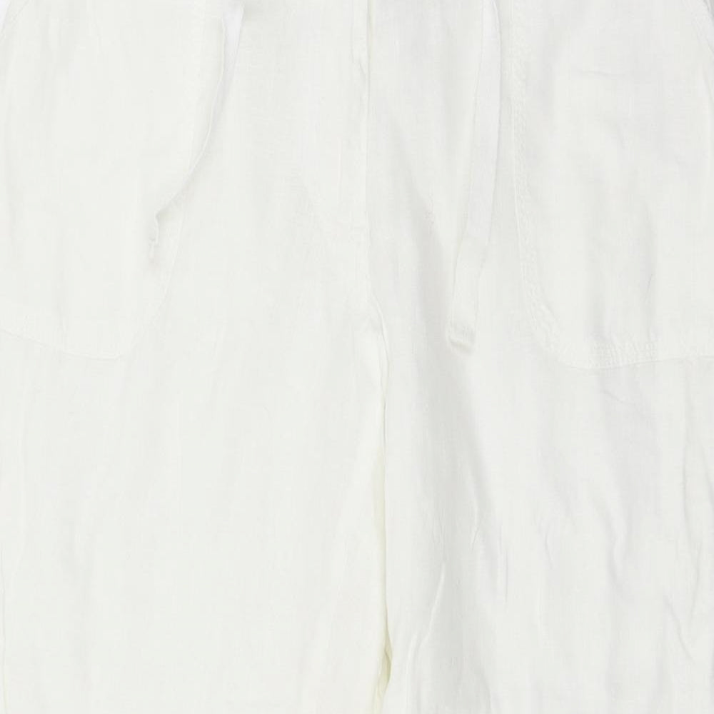 Atmosphere Womens White   Trousers  Size 12 L26 in