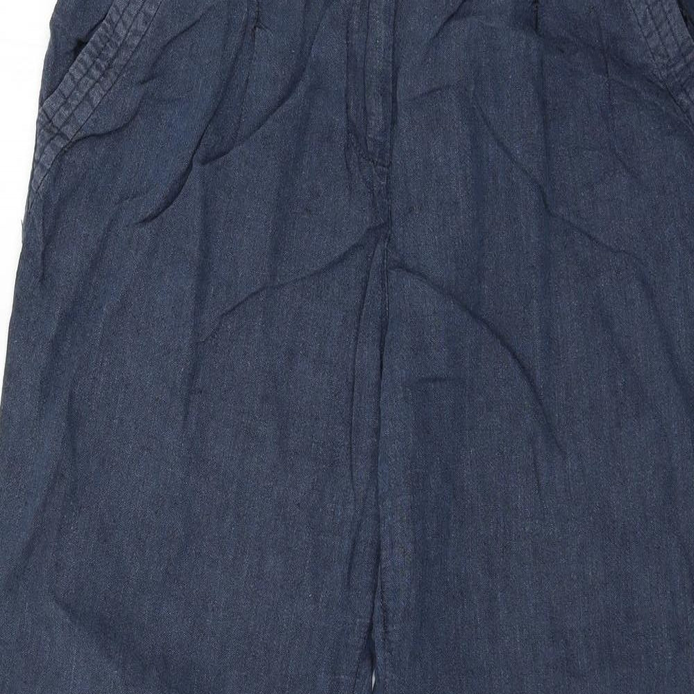 Monsoon Womens Blue   Trousers  Size 14 L29 in