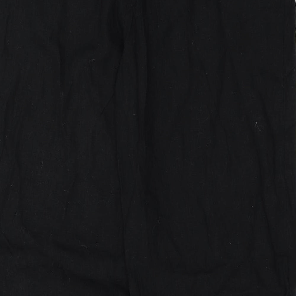 Papaya Womens Black   Trousers  Size 12 L29 in