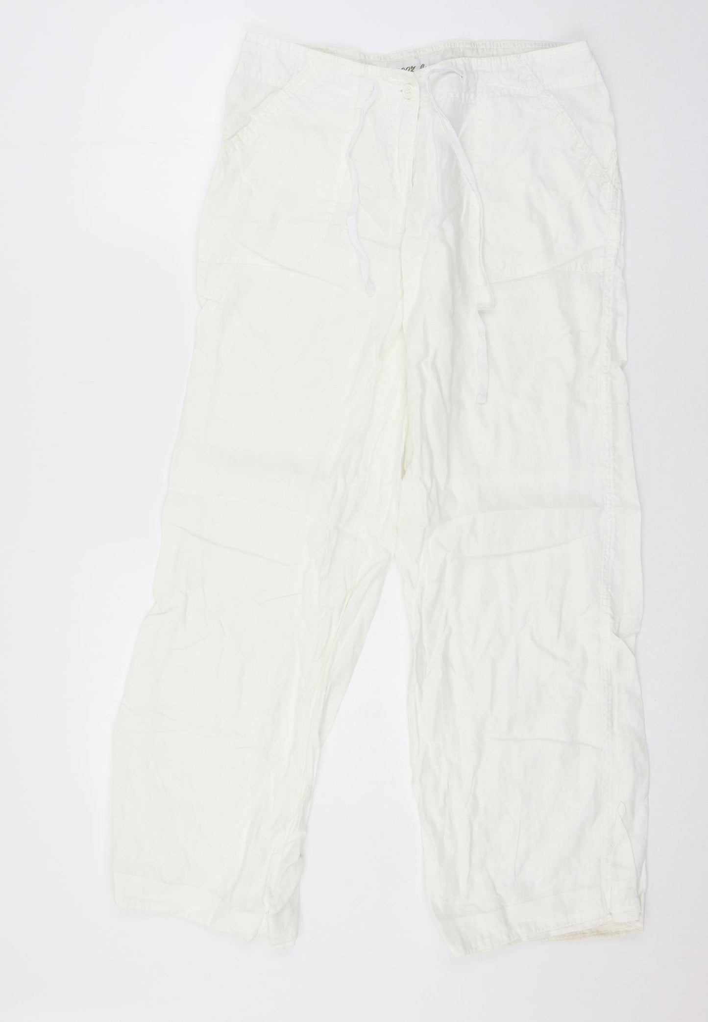 Atmosphere Womens White   Trousers  Size 10 L27 in