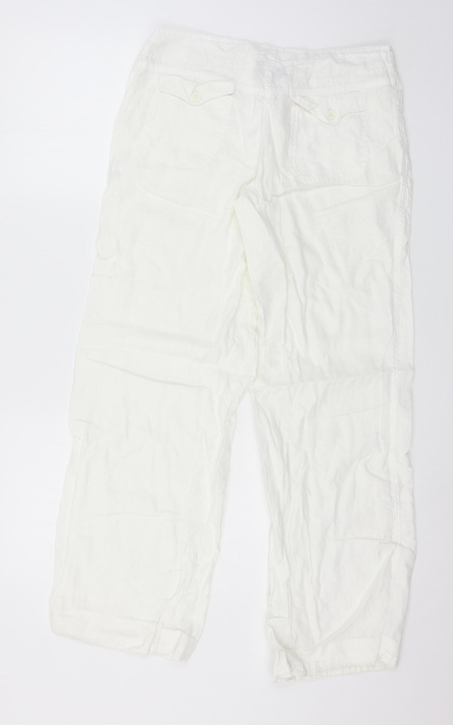 Atmosphere Womens White   Trousers  Size 10 L27 in