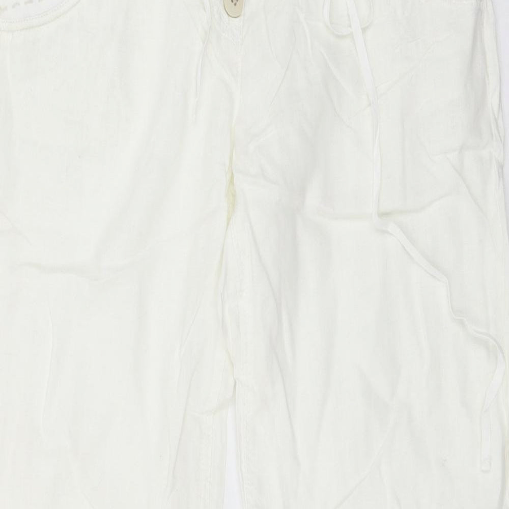 River Island Womens White   Trousers  Size 12 L30 in