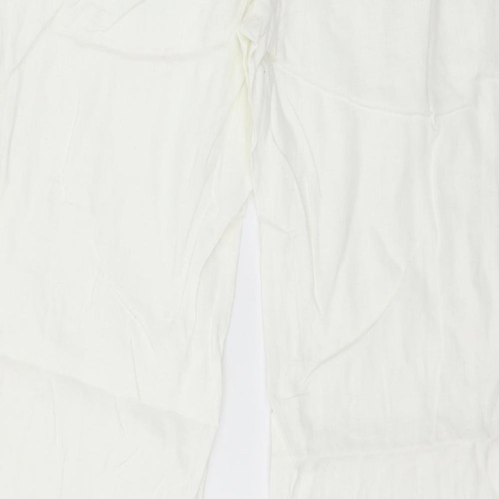 River Island Womens White   Trousers  Size 12 L30 in