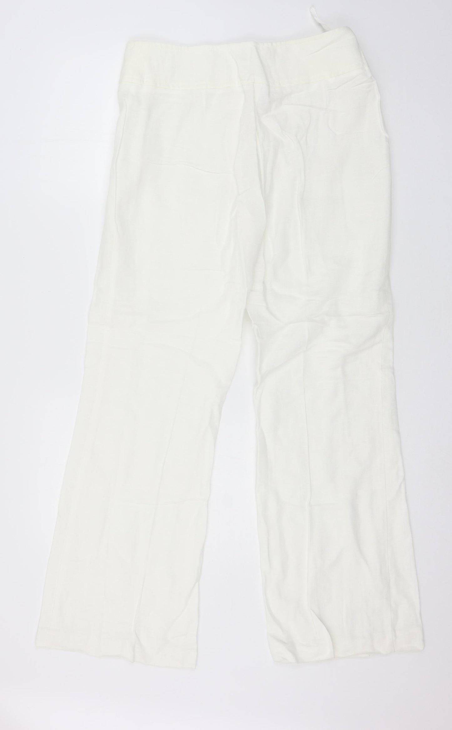 Wallis Womens Ivory   Trousers  Size 12 L30 in