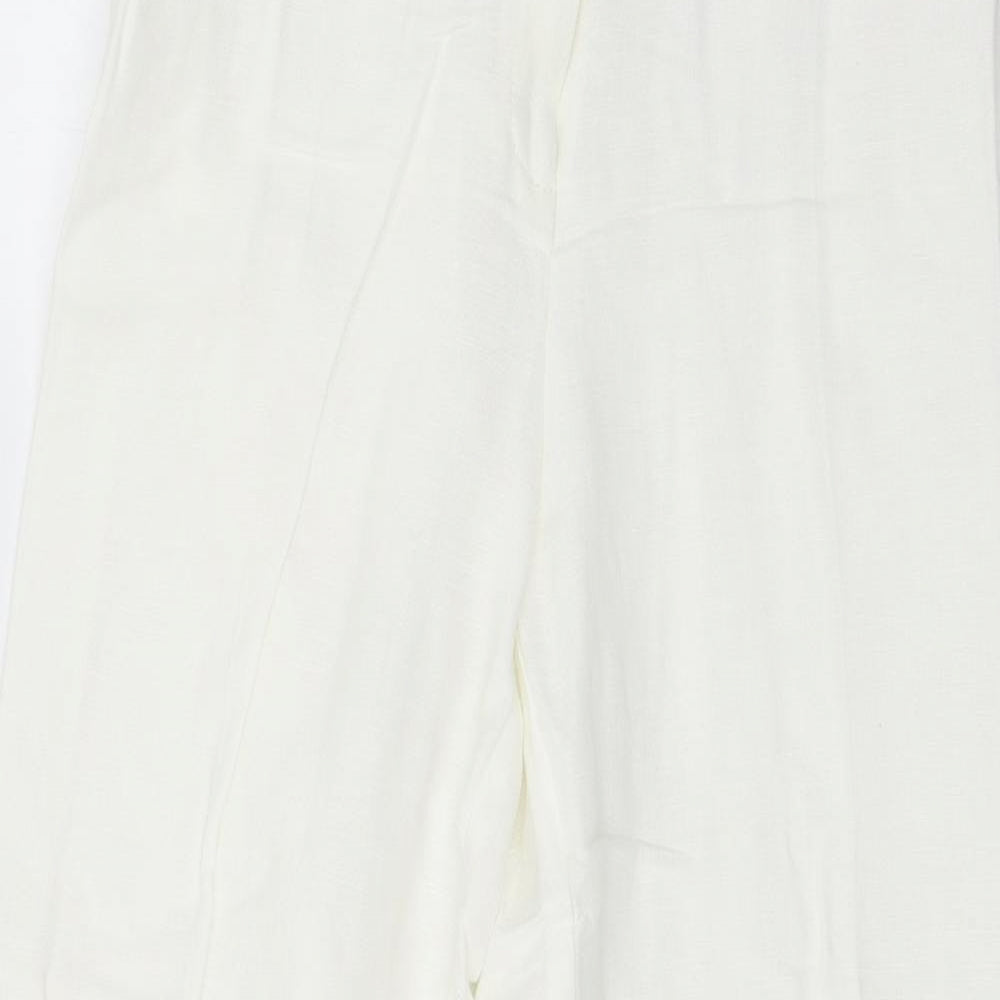 Wallis Womens Ivory   Trousers  Size 12 L30 in