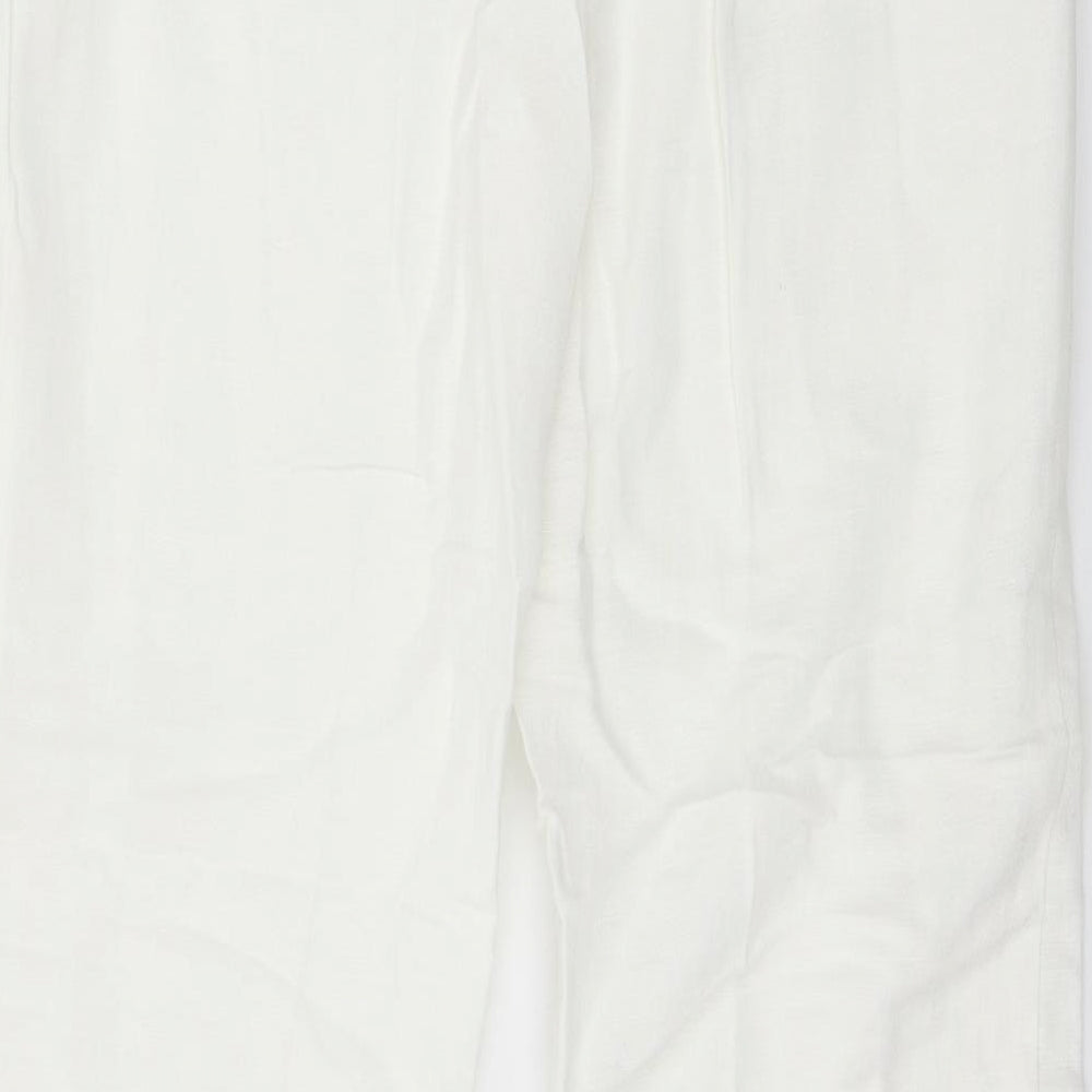 Wallis Womens Ivory   Trousers  Size 12 L30 in