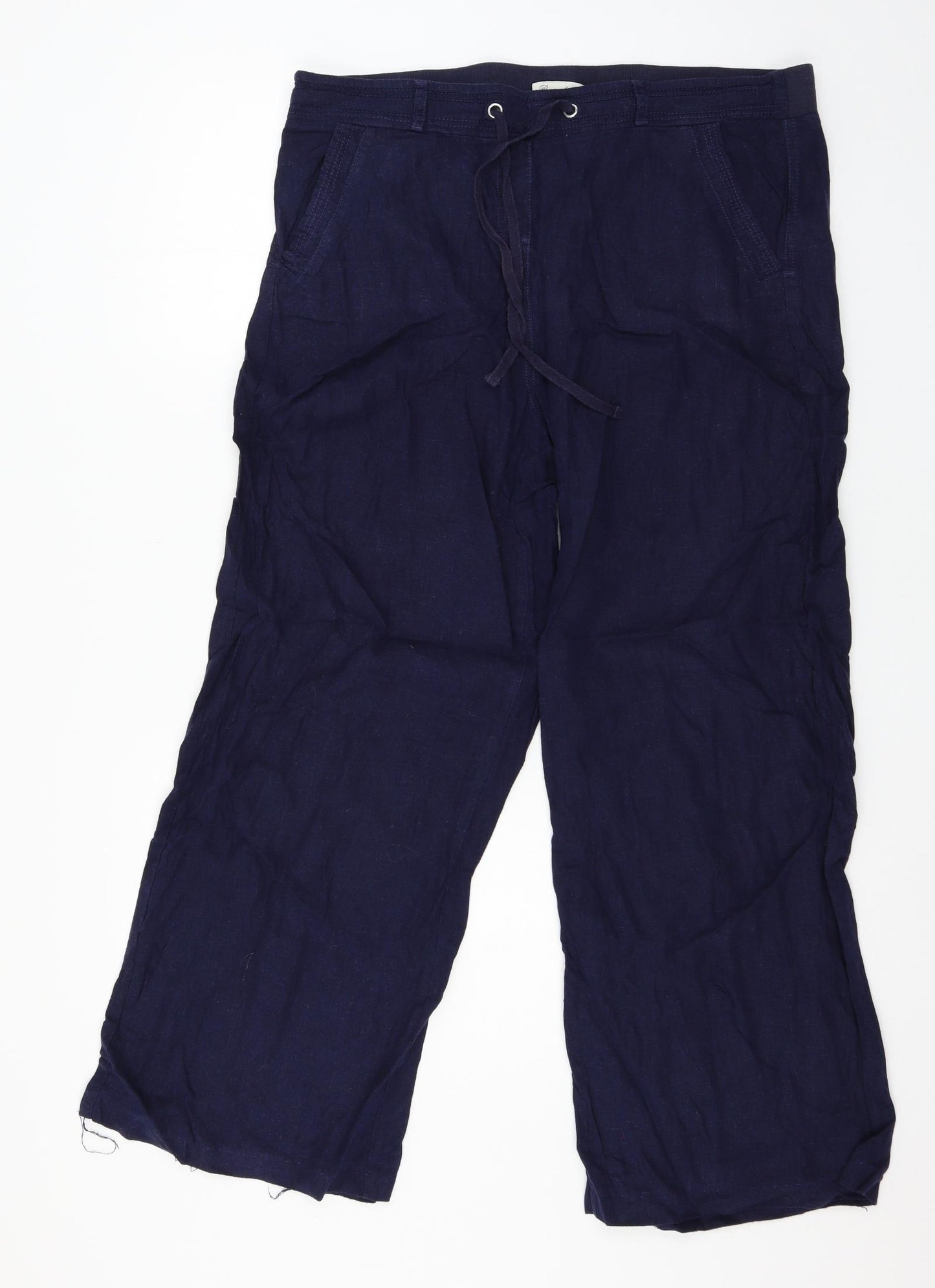 Peacocks Womens Blue   Trousers  Size 16 L28 in
