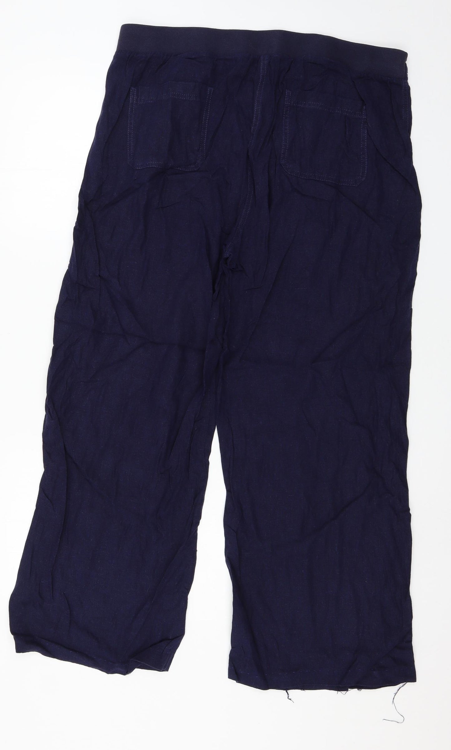 Peacocks Womens Blue   Trousers  Size 16 L28 in