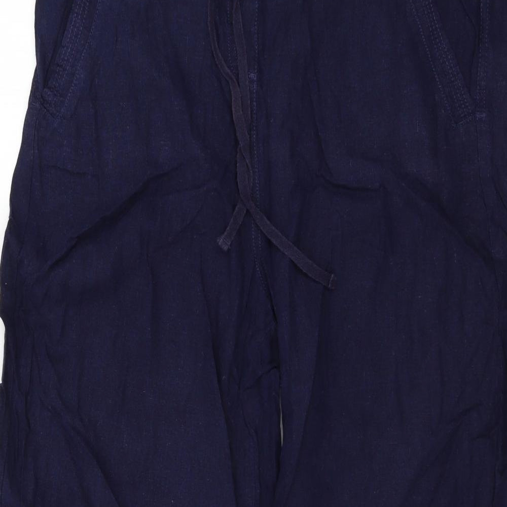 Peacocks Womens Blue   Trousers  Size 16 L28 in