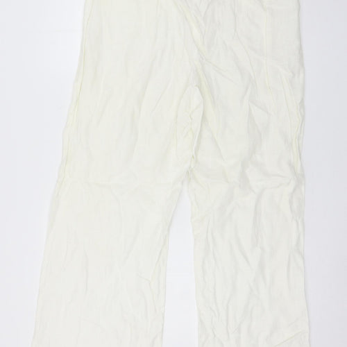 Marks and Spencer Womens Ivory   Trousers  Size 16 L29 in