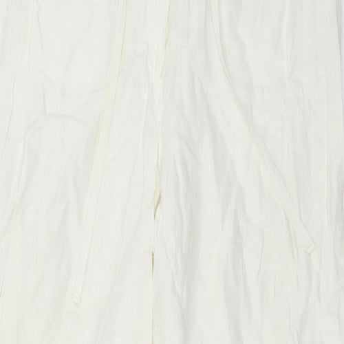 Marks and Spencer Womens Ivory   Trousers  Size 16 L29 in
