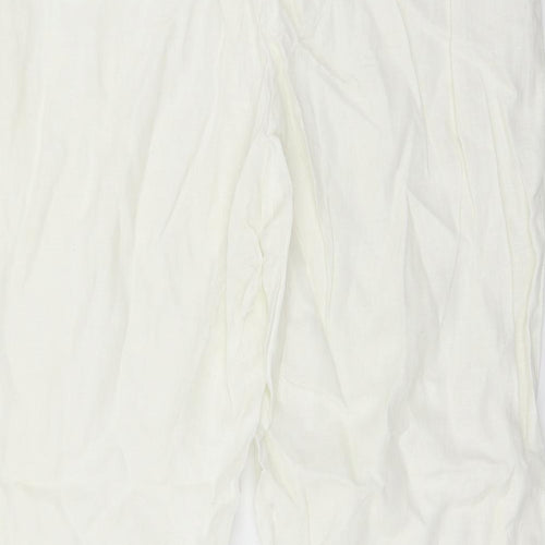 Marks and Spencer Womens Ivory   Trousers  Size 16 L29 in