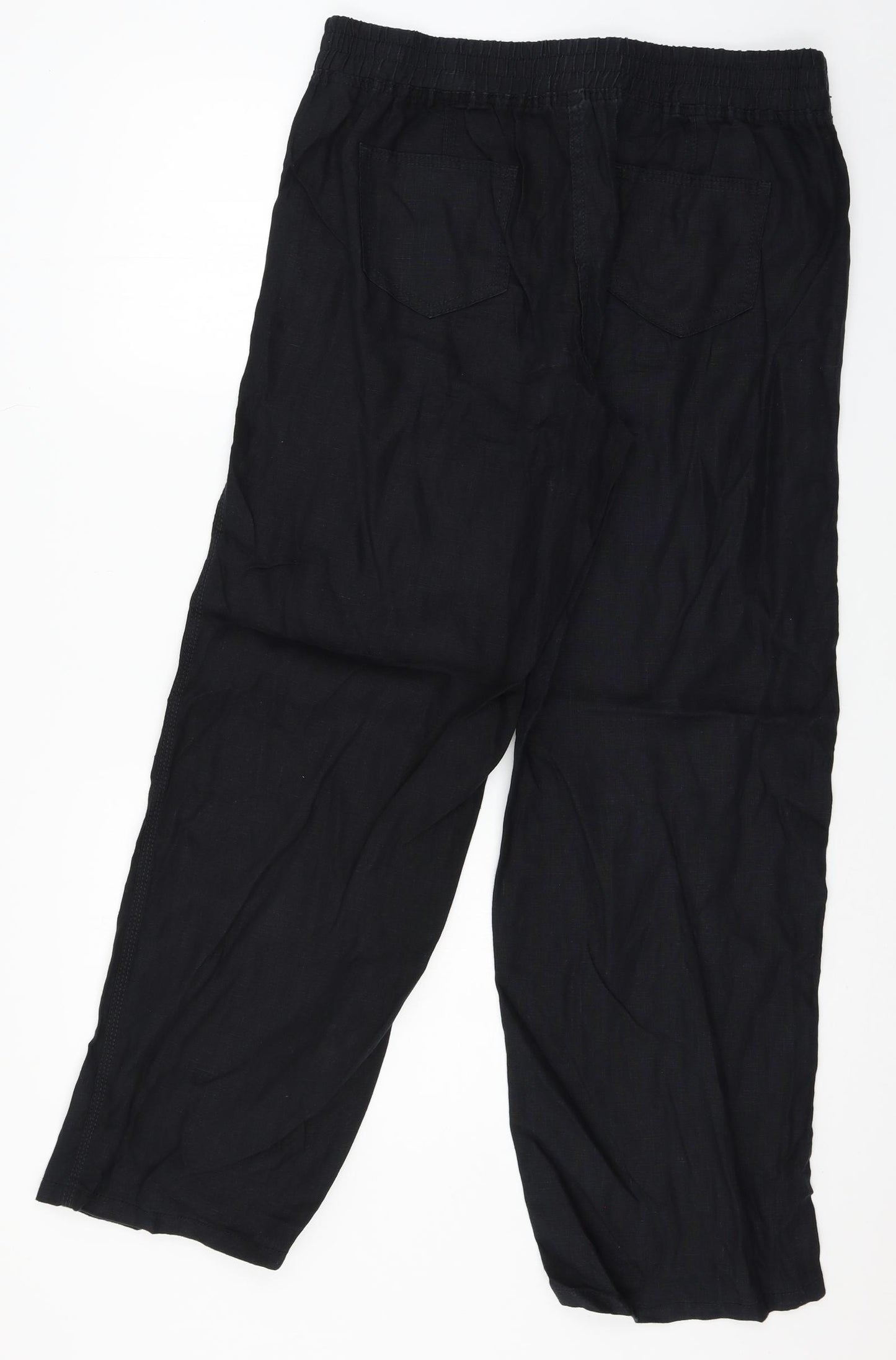 Marks and Spencer Womens Black   Trousers  Size 14 L30 in