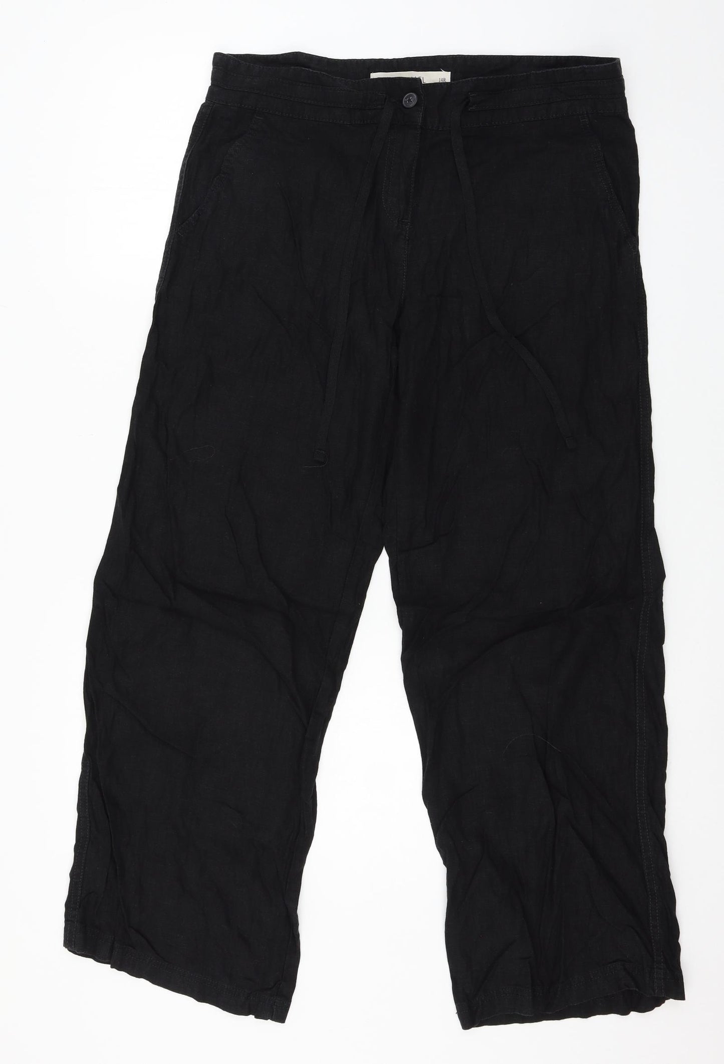 NEXT Womens Black   Trousers  Size 14 L29 in