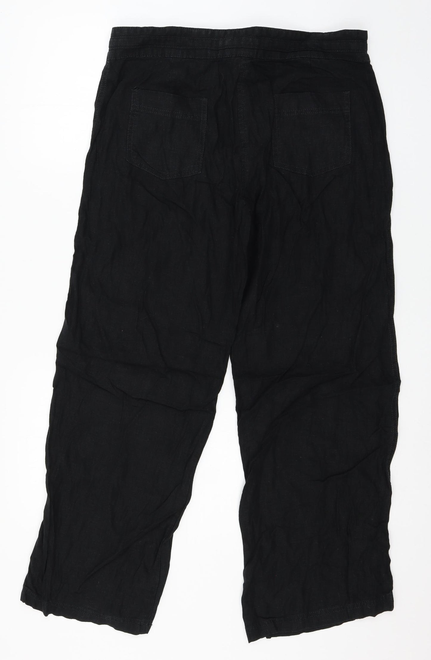 NEXT Womens Black   Trousers  Size 14 L29 in
