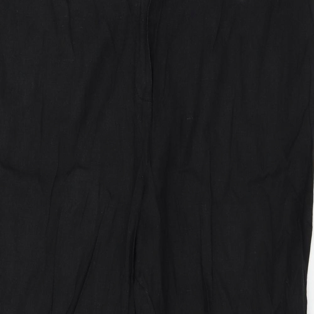 Marks and Spencer Womens Black   Trousers  Size 18 L25 in