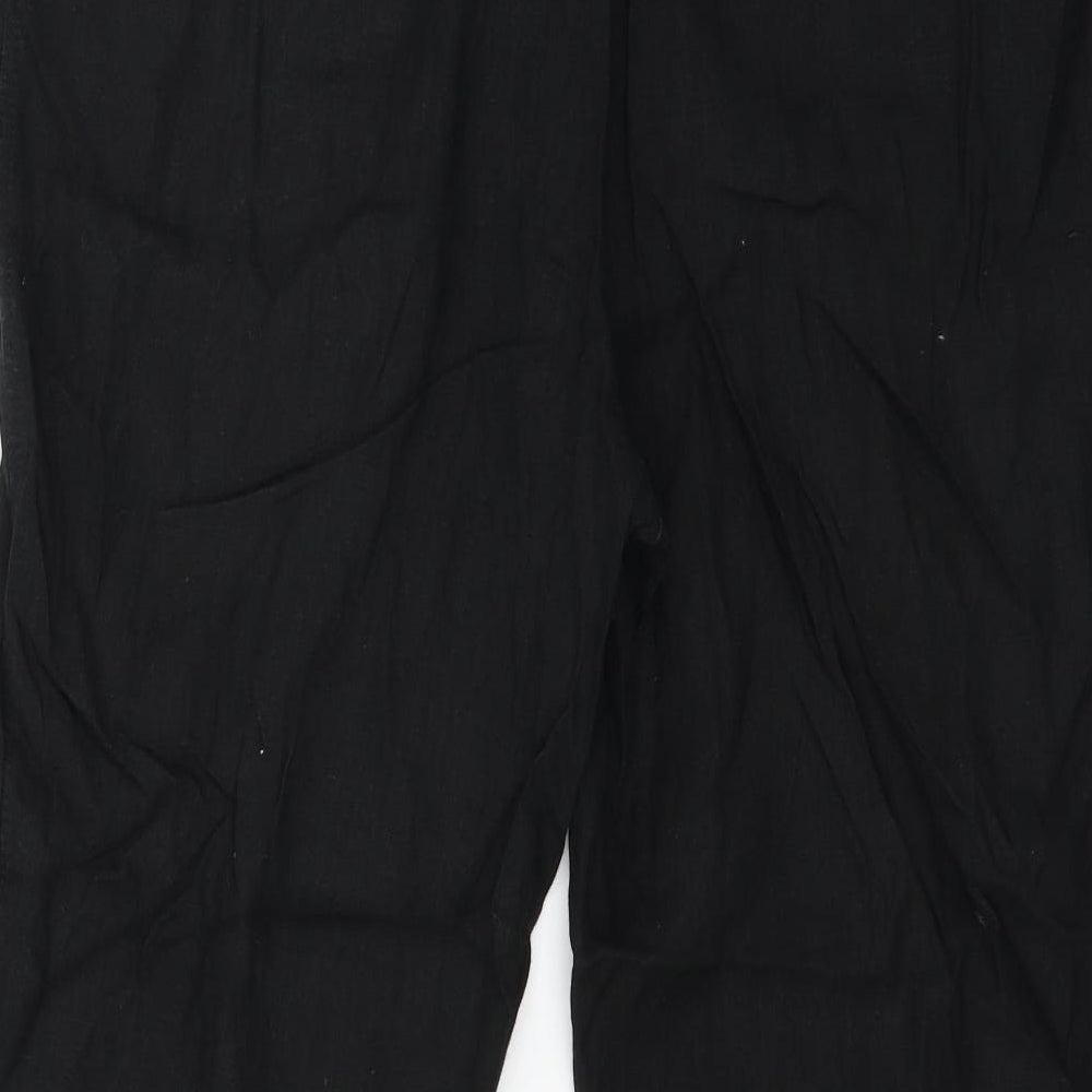 Marks and Spencer Womens Black   Trousers  Size 18 L25 in