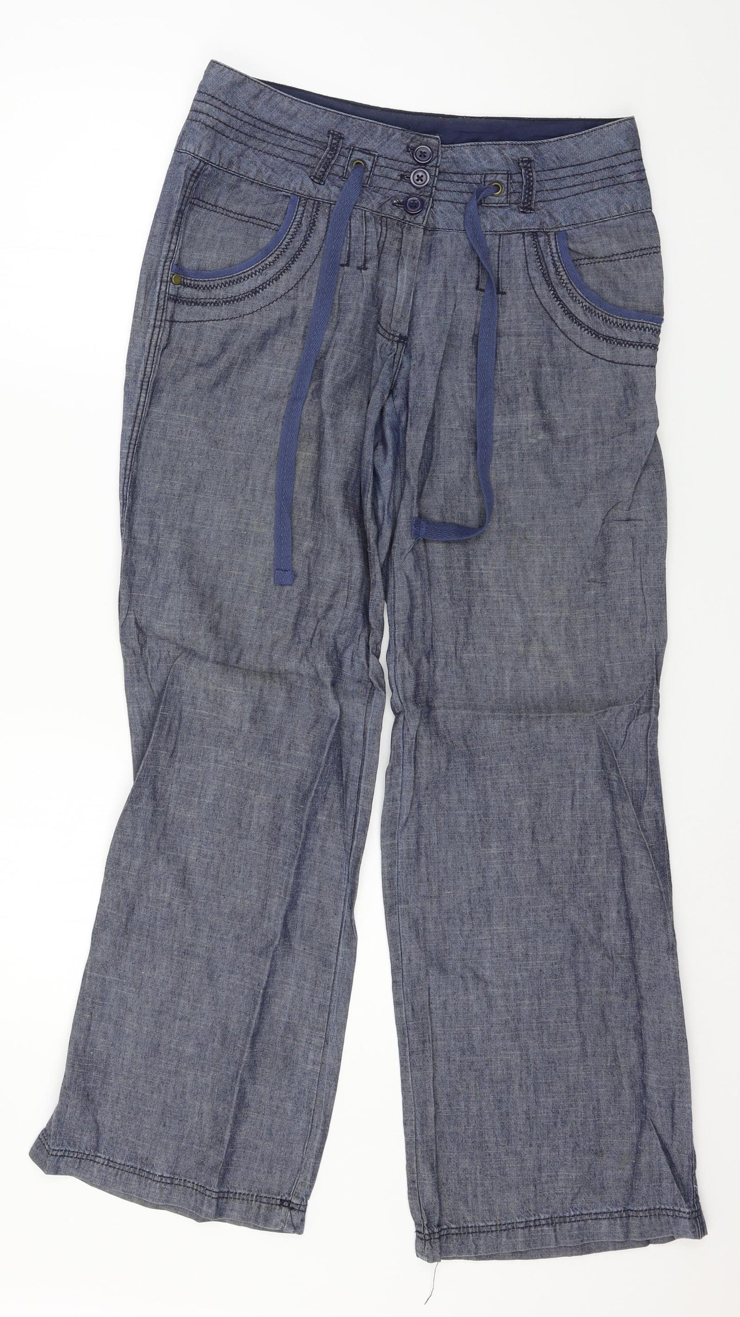 NEXT Womens Blue   Trousers  Size 10 L30 in