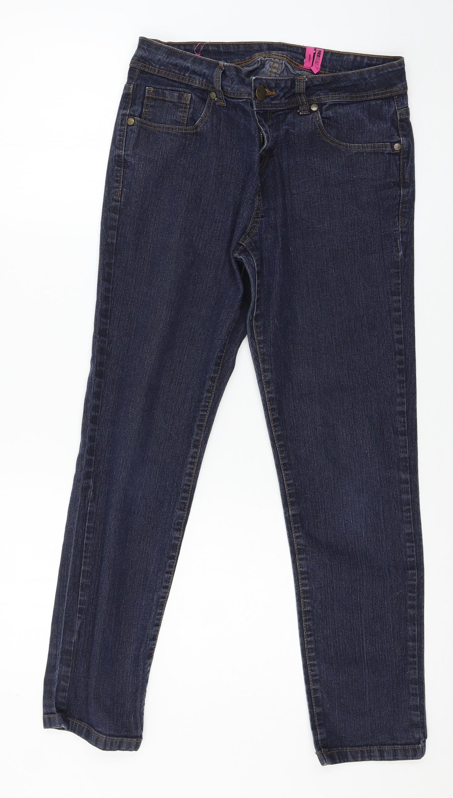 YES YES Womens Blue  Denim Skinny Jeans Size 12 L36 in