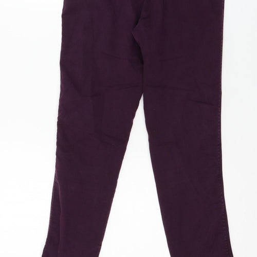 Zara Womens Purple  Jersey Trousers  Size 10 L30 in