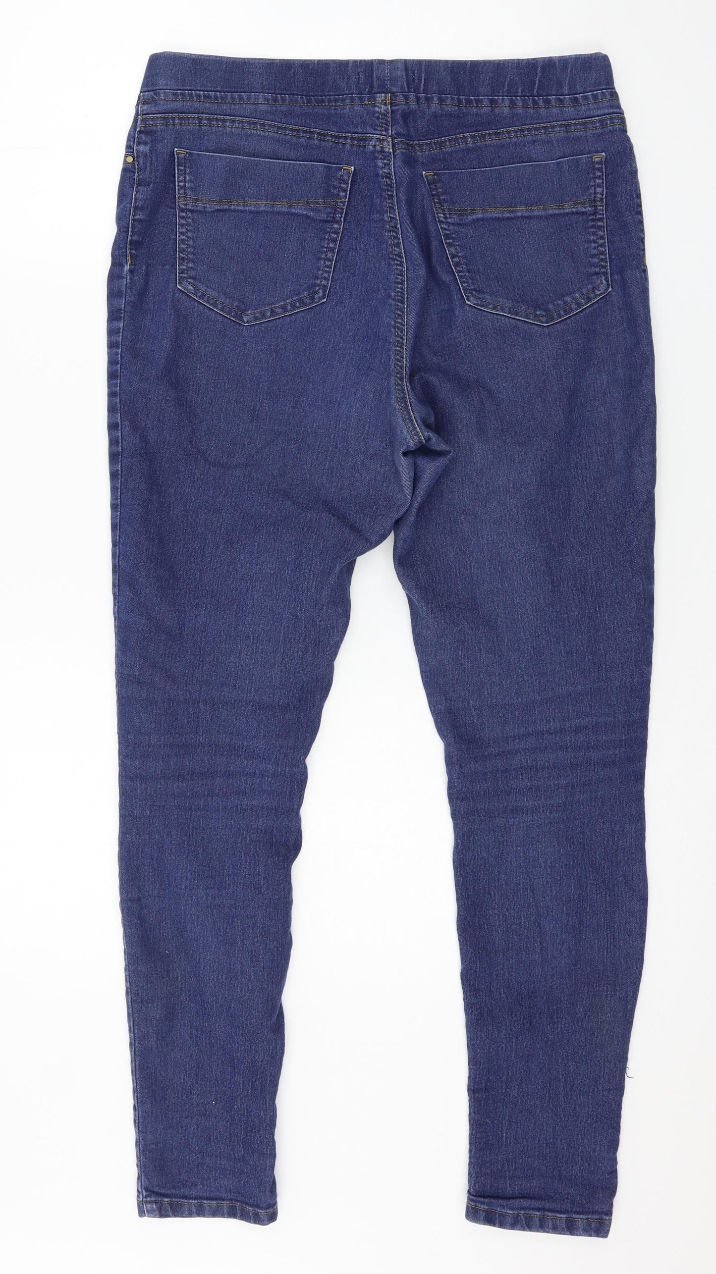 TU Womens Blue  Denim Jegging Jeans Size 14 L27 in