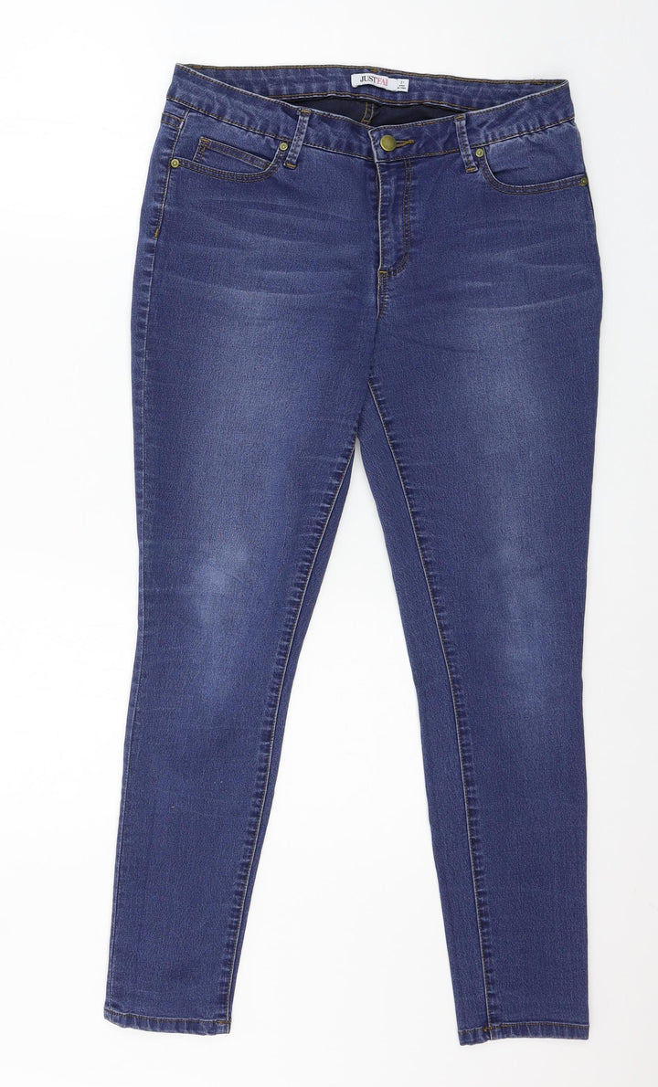 Just Fab Womens Blue Denim Skinny Jeans Size 31 in L27 in