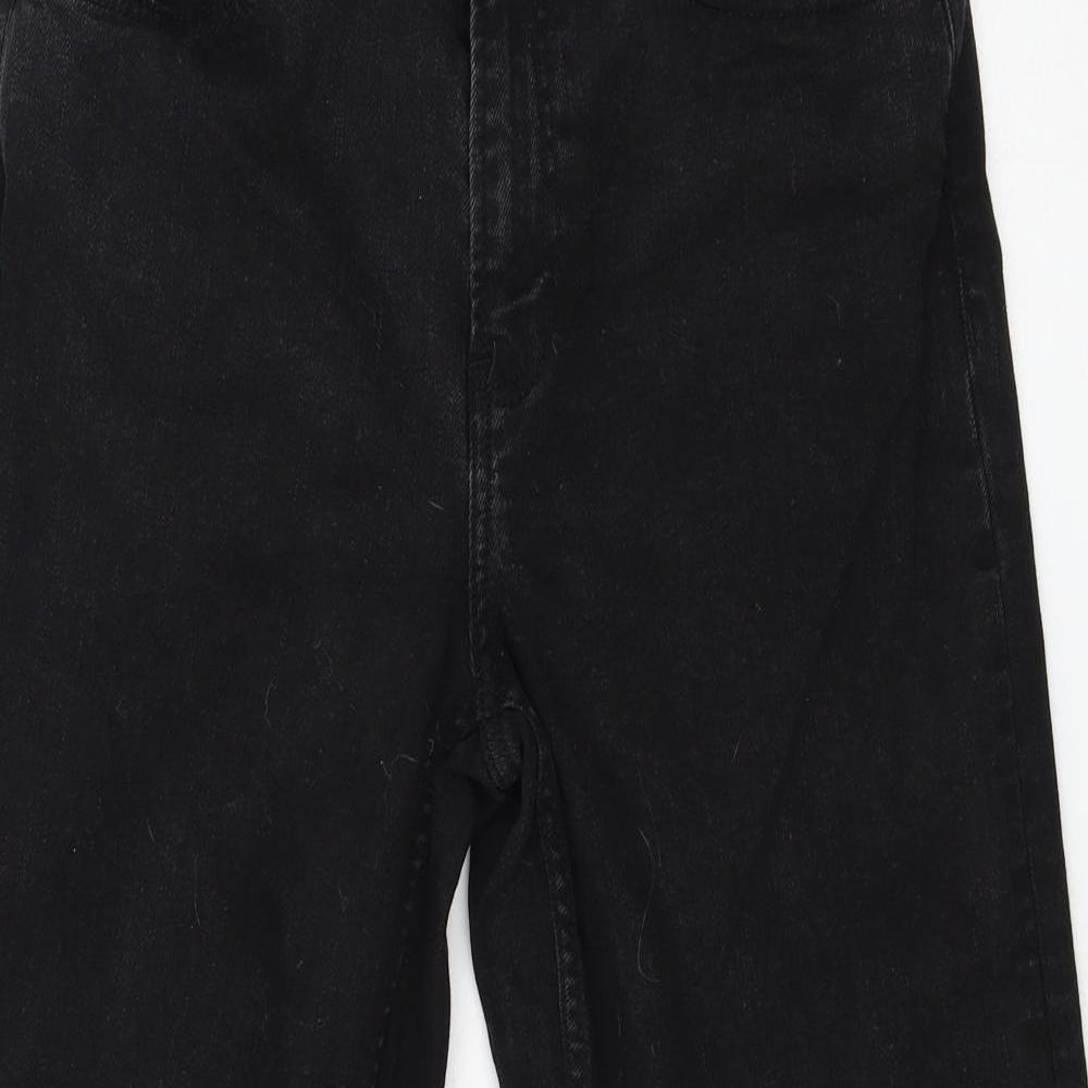 Marks and Spencer Womens Black  Denim Mom Jeans Size 10 L24 in
