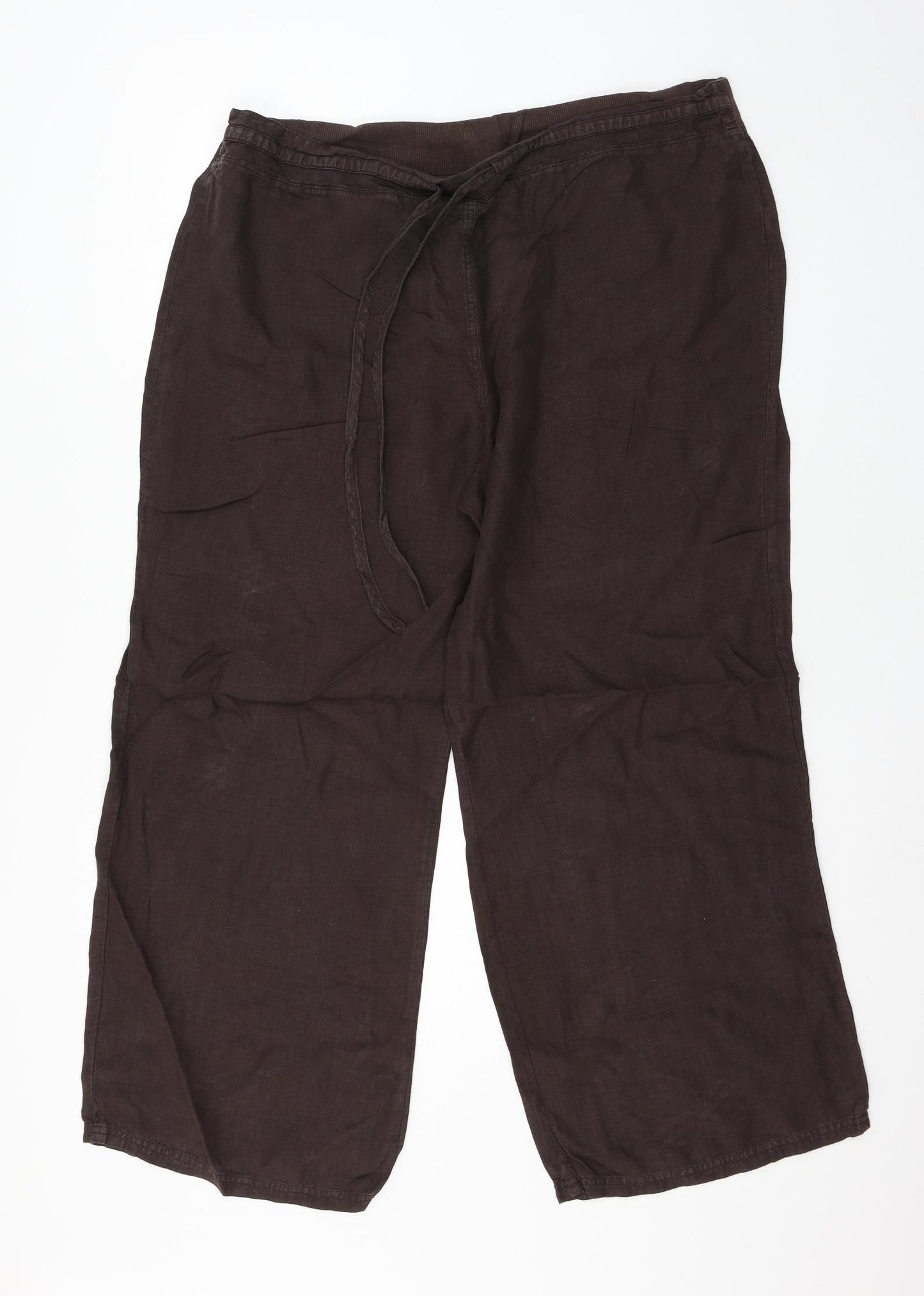 Marks and Spencer Womens Brown   Trousers  Size 20 L27 in