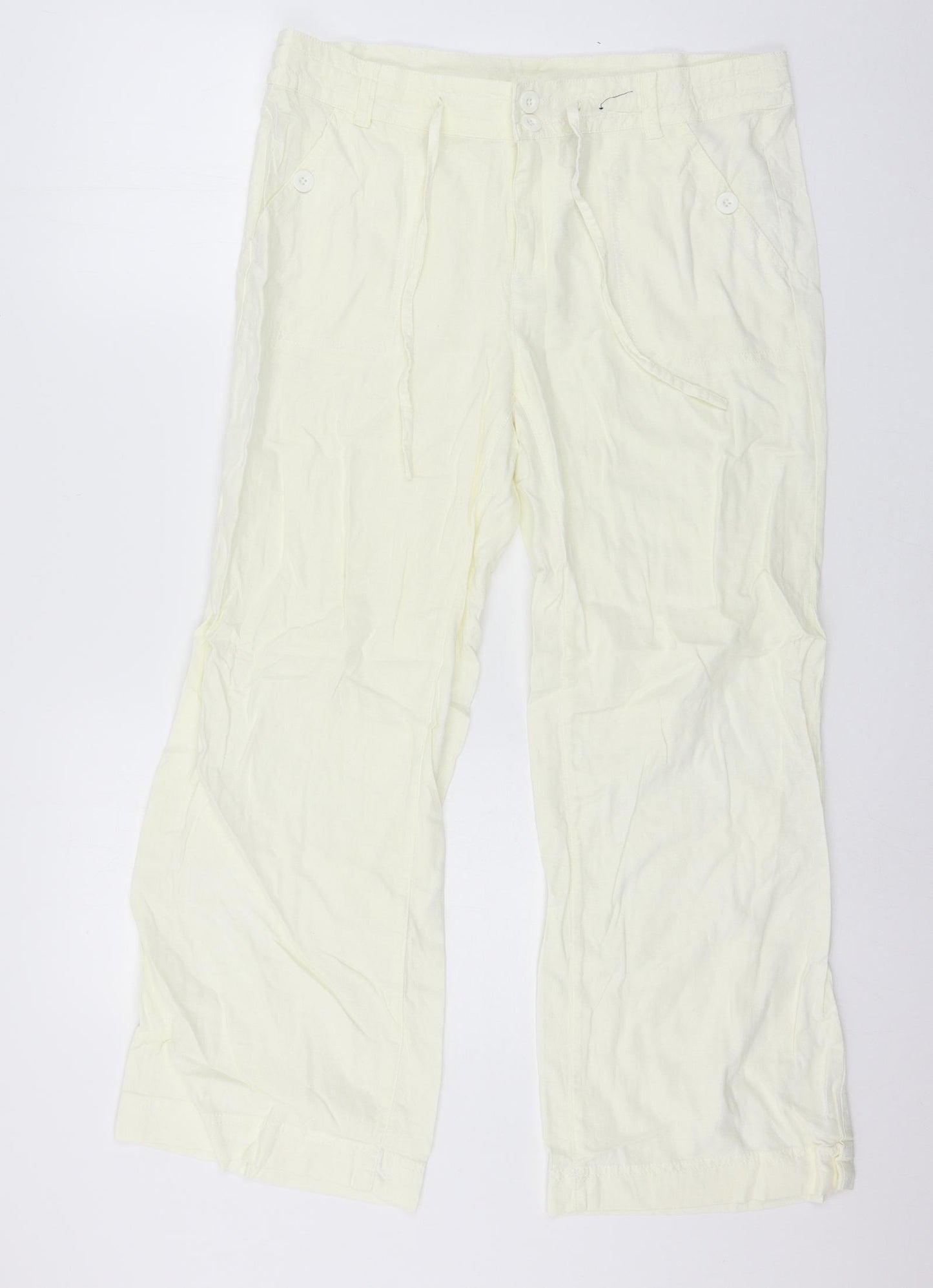 Debenhams Womens Ivory   Trousers  Size 14 L27 in
