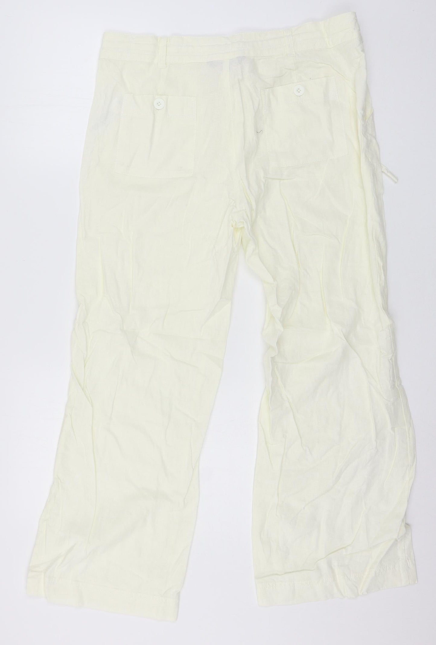 Debenhams Womens Ivory   Trousers  Size 14 L27 in