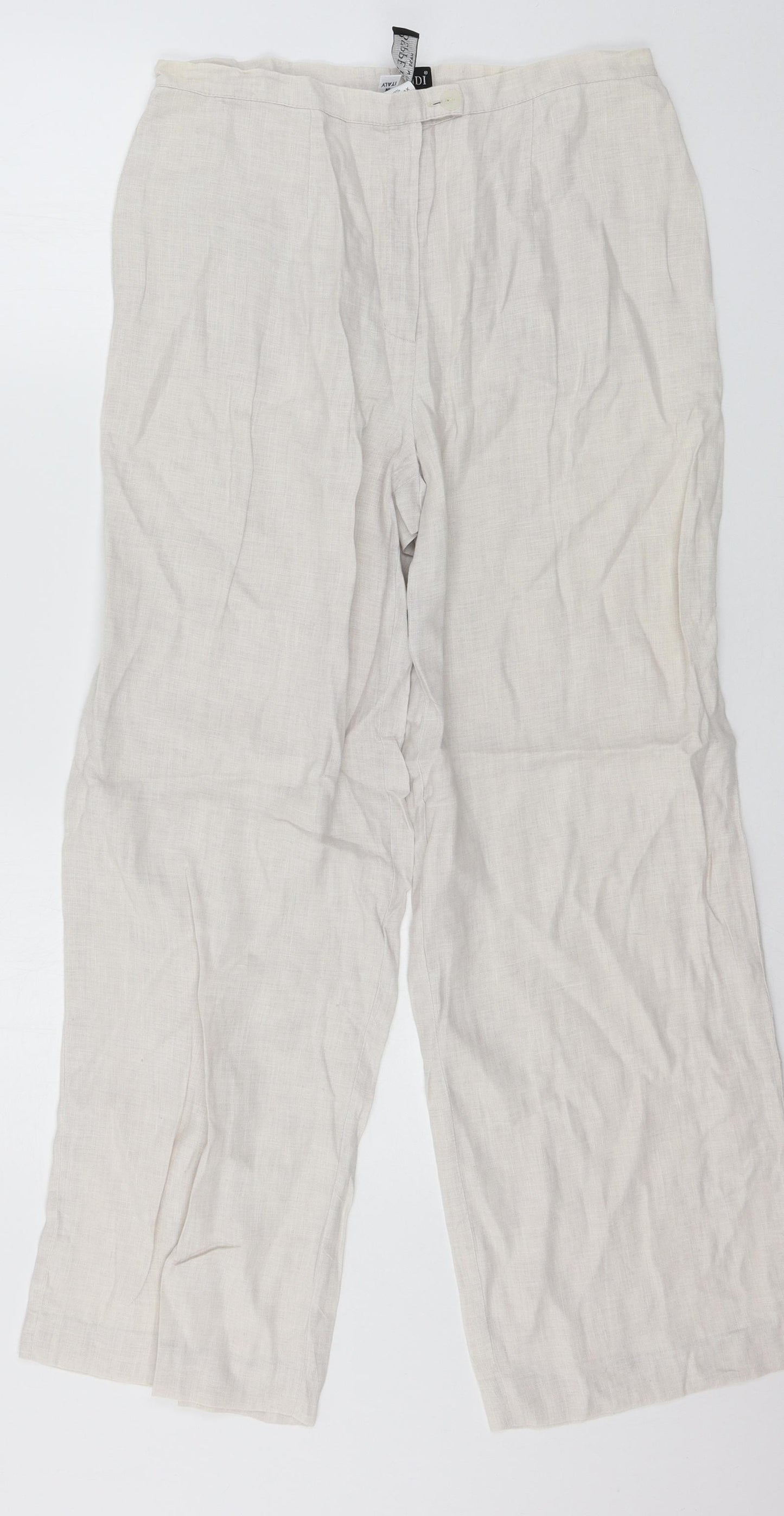 Beppe Bondi Womens Ivory   Trousers  Size 12 L29 in