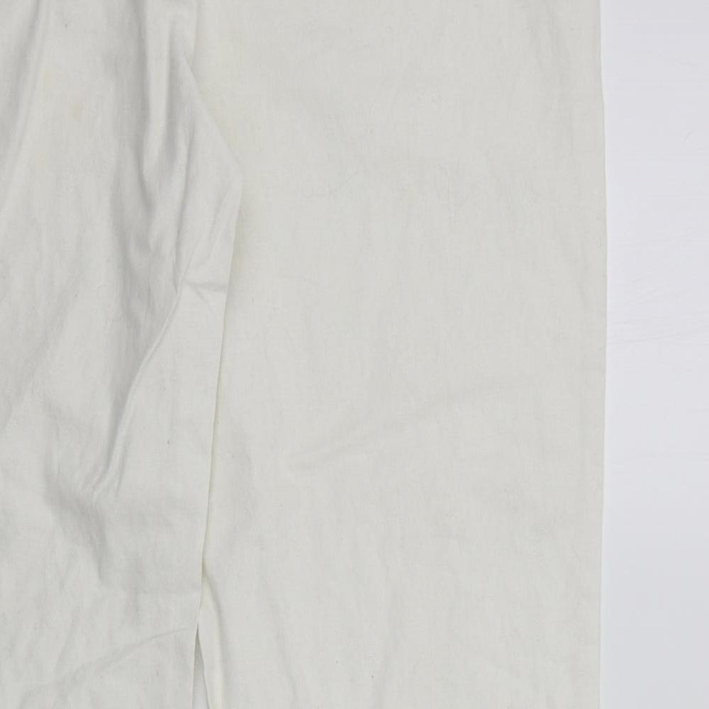 New Look Womens White   Trousers  Size 18 L28 in