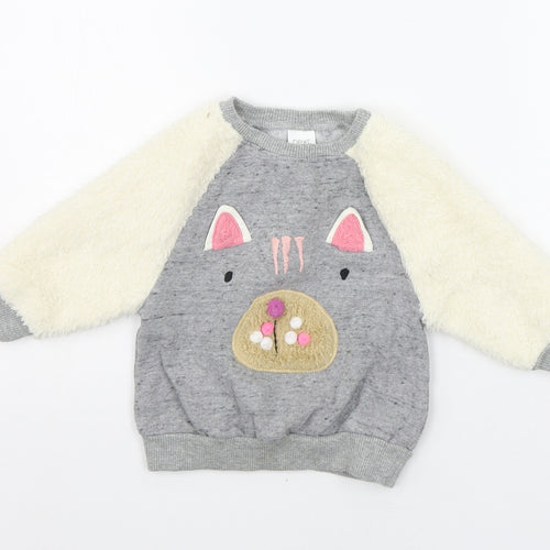 NEXT Baby Grey   Pullover Jumper Size 3-6 Months