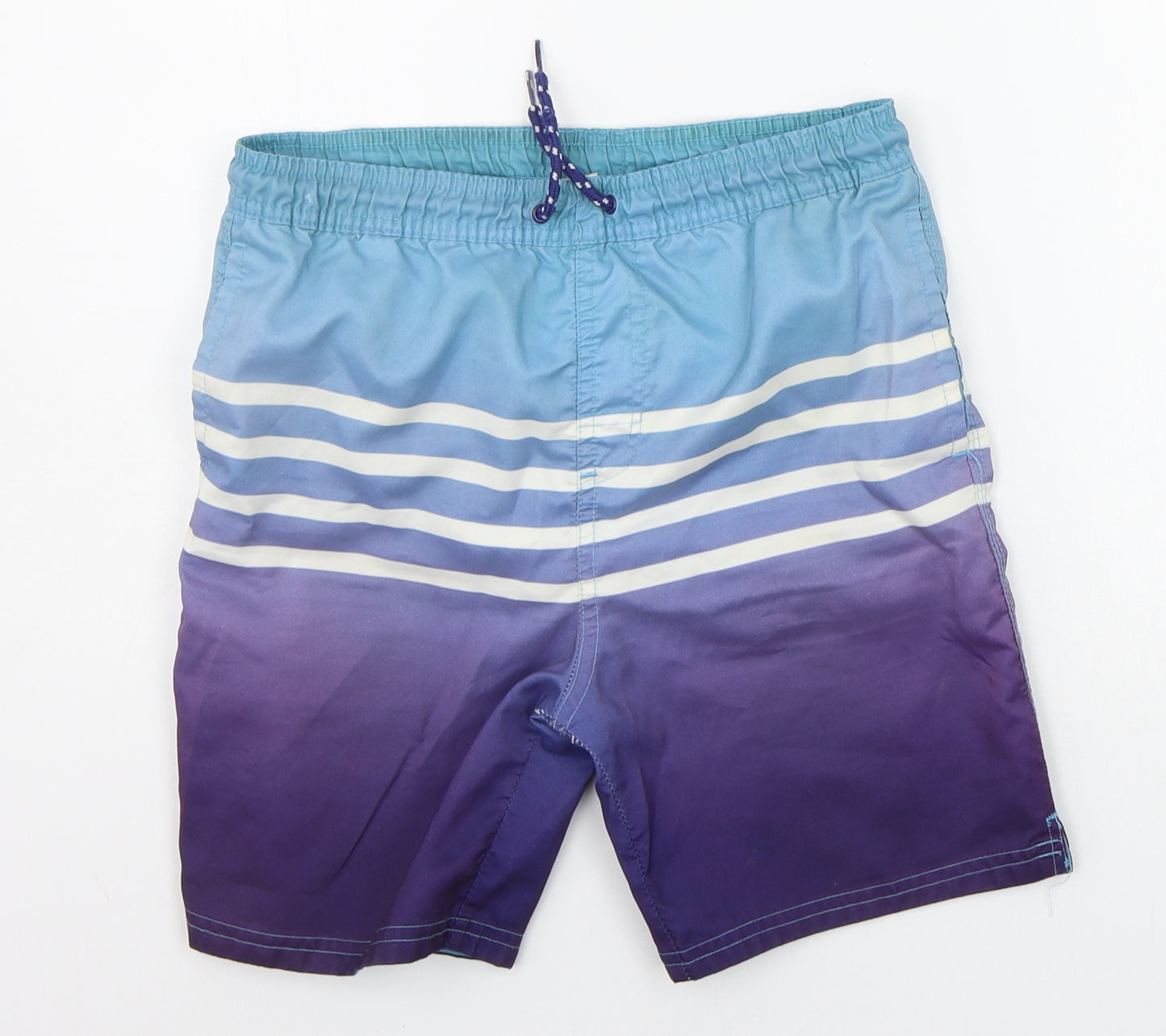 NEXT Boys Blue Striped  Sweat Shorts Size 10 Years