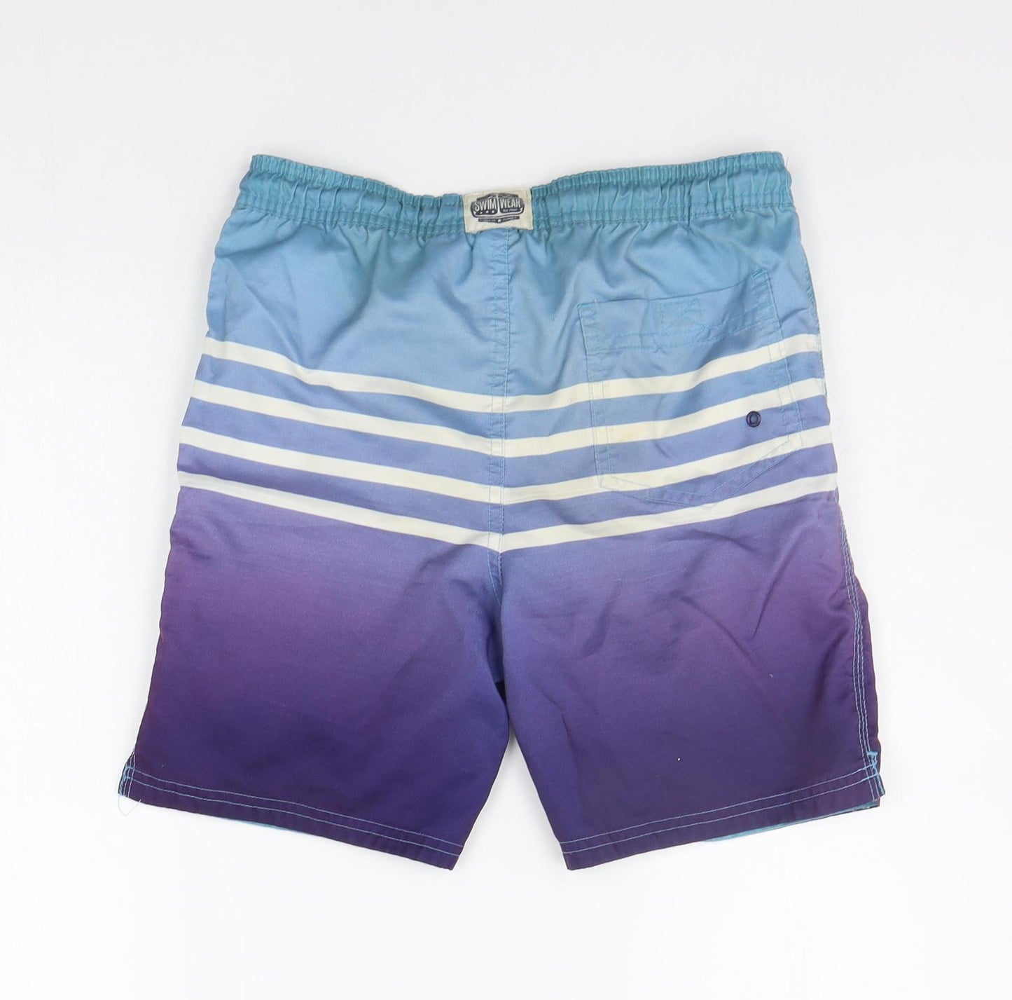 NEXT Boys Blue Striped  Sweat Shorts Size 10 Years